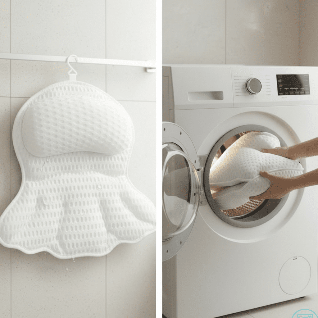 Bath Pillows with Neck and Back Support Design