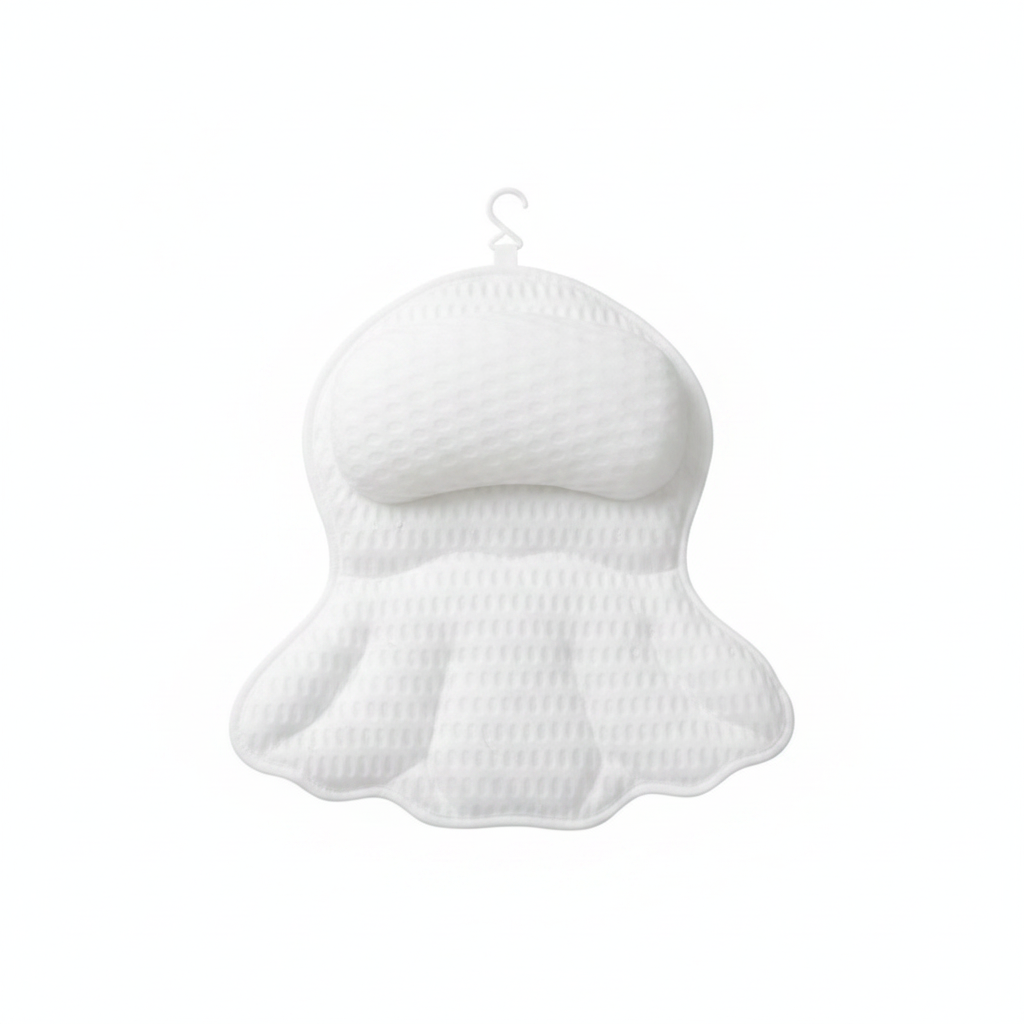 Bath Pillows with Neck and Back Support Design