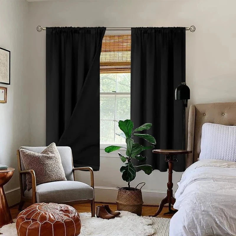 Blackout & Waterproof Curtains with Thermal Insulated Lining