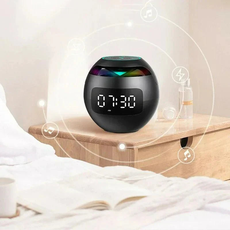 Bluetooth Alarm Clock with Speaker and RGB Light