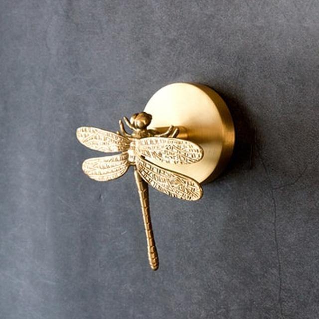 Brass Bird Wall Hook with Decorative Design