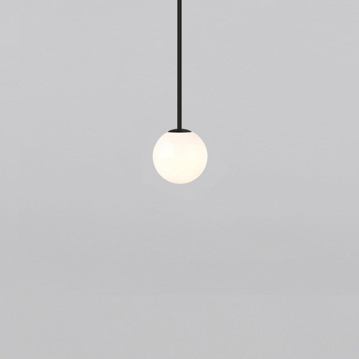 Brass Globe Pendant Light with Glass Shade