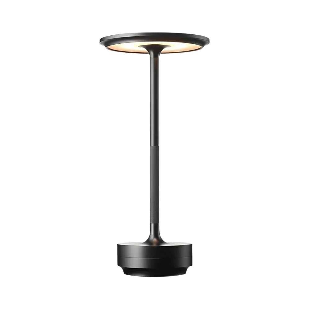 Brass LED Table Lamp with Rechargeable Base