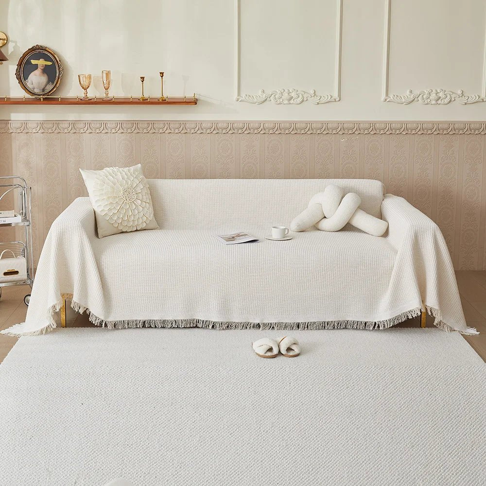 Breathable Cotton Sofa Cover With Lightweight Soft Texture