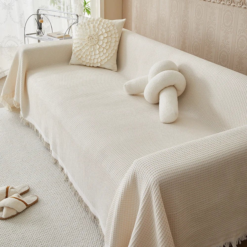 Breathable Cotton Sofa Cover With Lightweight Soft Texture