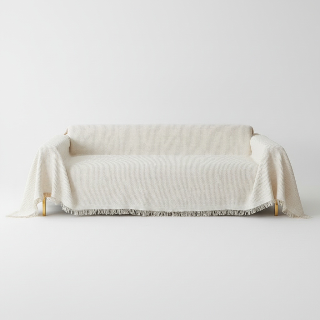 Breathable Cotton Sofa Cover With Lightweight Soft Texture