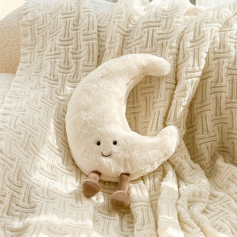 Celestial Moon Plush Accent Cushion
