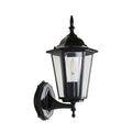 Classic Wall Lantern Light with Clear Glass Panels