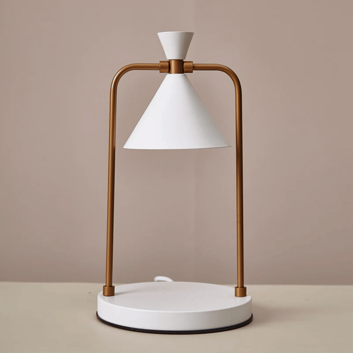 Copper Candle Warmer Lamp with Dimmer Light