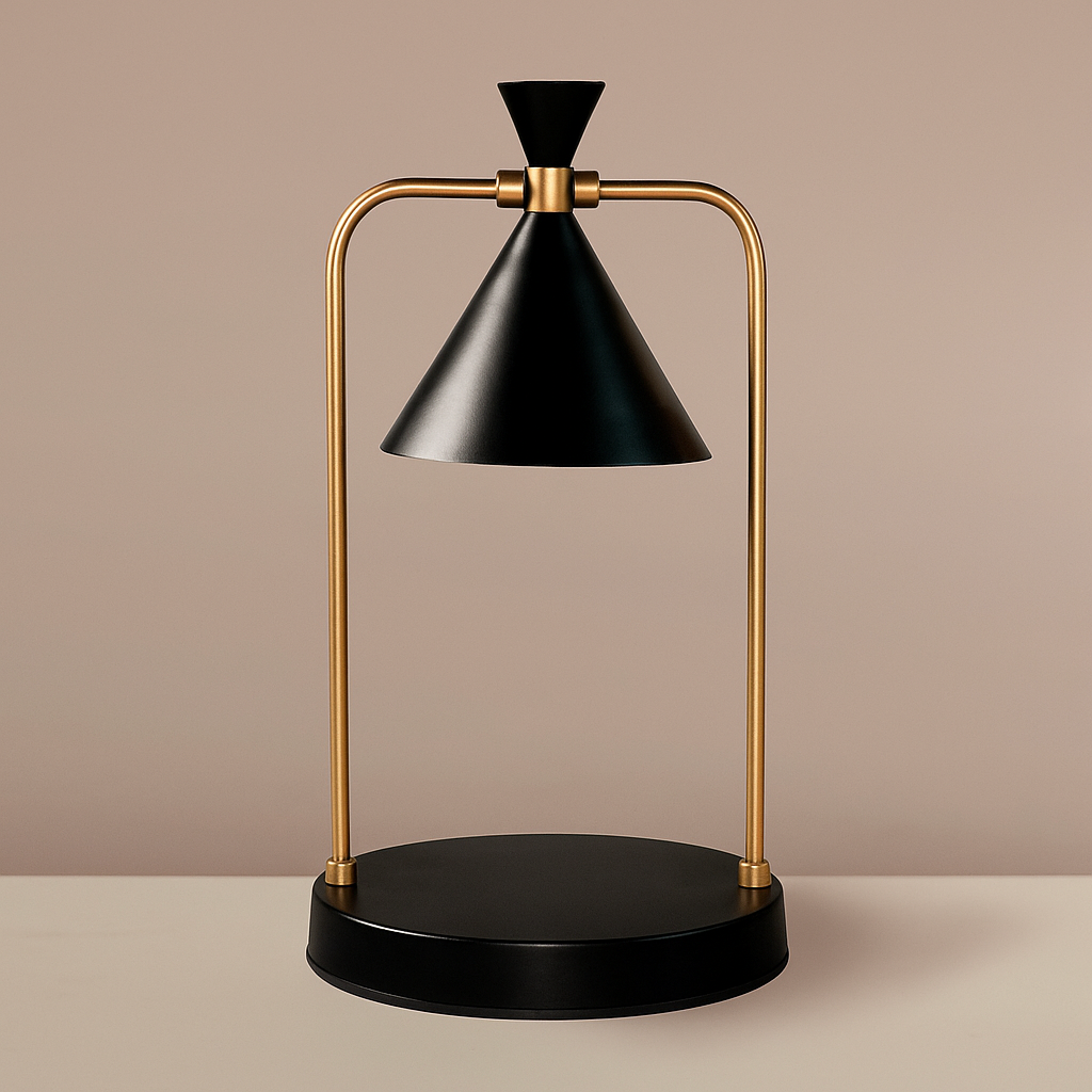 Copper Candle Warmer Lamp with Dimmer Light
