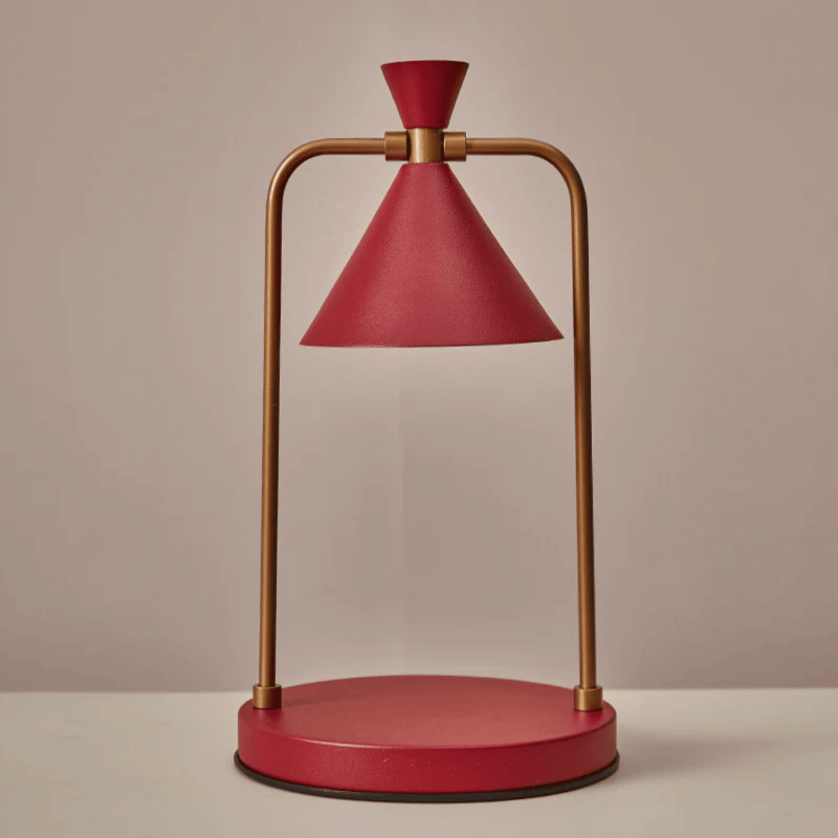 Copper Candle Warmer Lamp with Dimmer Light