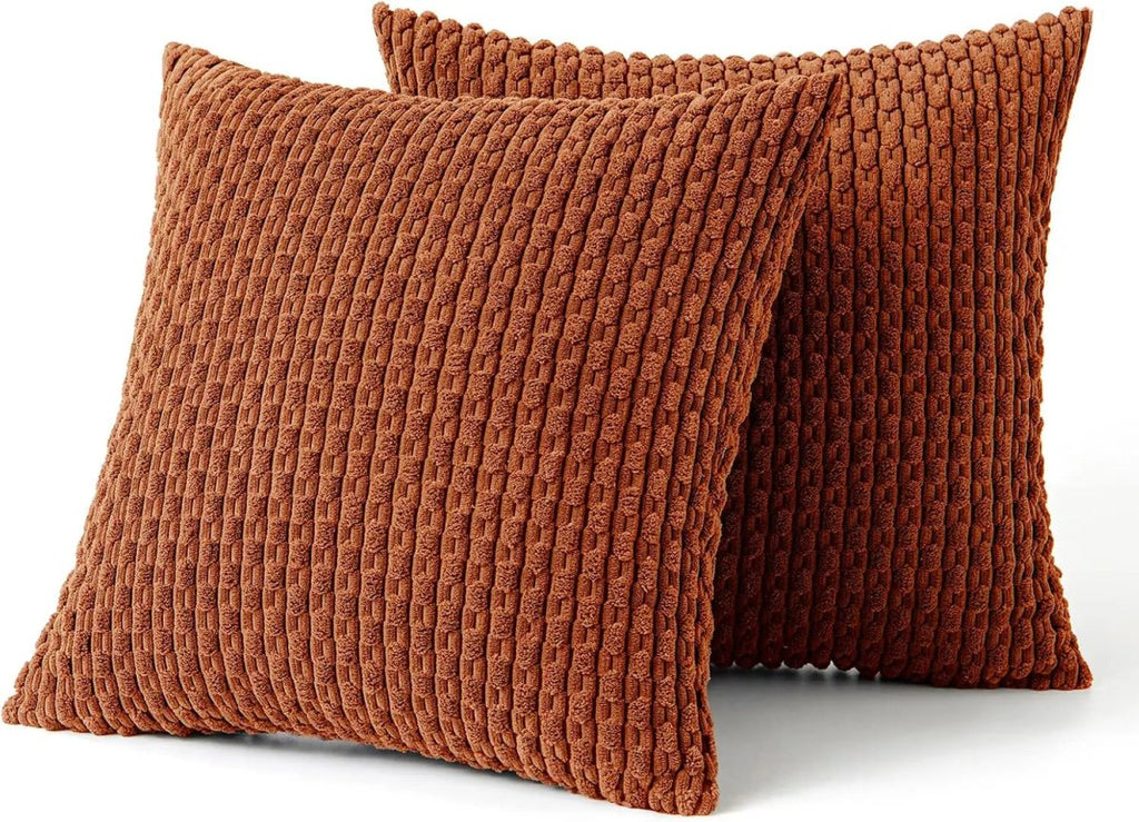 Corduroy Stripe Throw Cushion for Cozy Home Styling