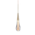 Crystal Droplet Pendant Light with Modern Glass & Gold Design