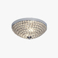 Crystal Flush Mount Ceiling Light with Modern Glass & Sparkling Design