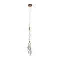 Crystal Pendant Light with Flowing Glass Design