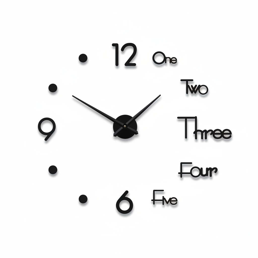 Depth Aura 3D Acrylic Wall Clock