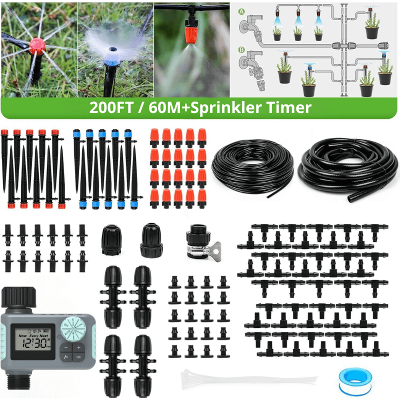 Drip Irrigation Kit for Efficient Watering and Garden Cooling