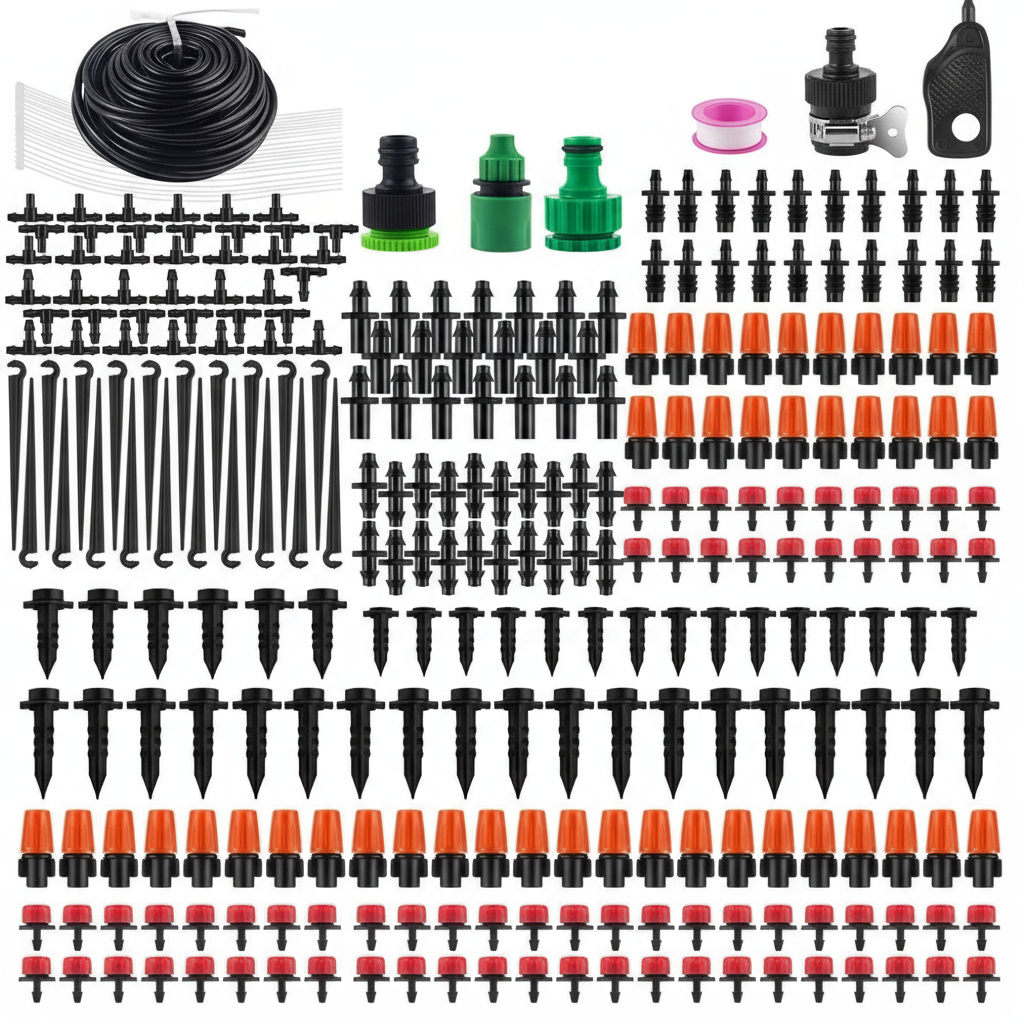 Drip Irrigation Kit for Efficient Watering and Garden Cooling