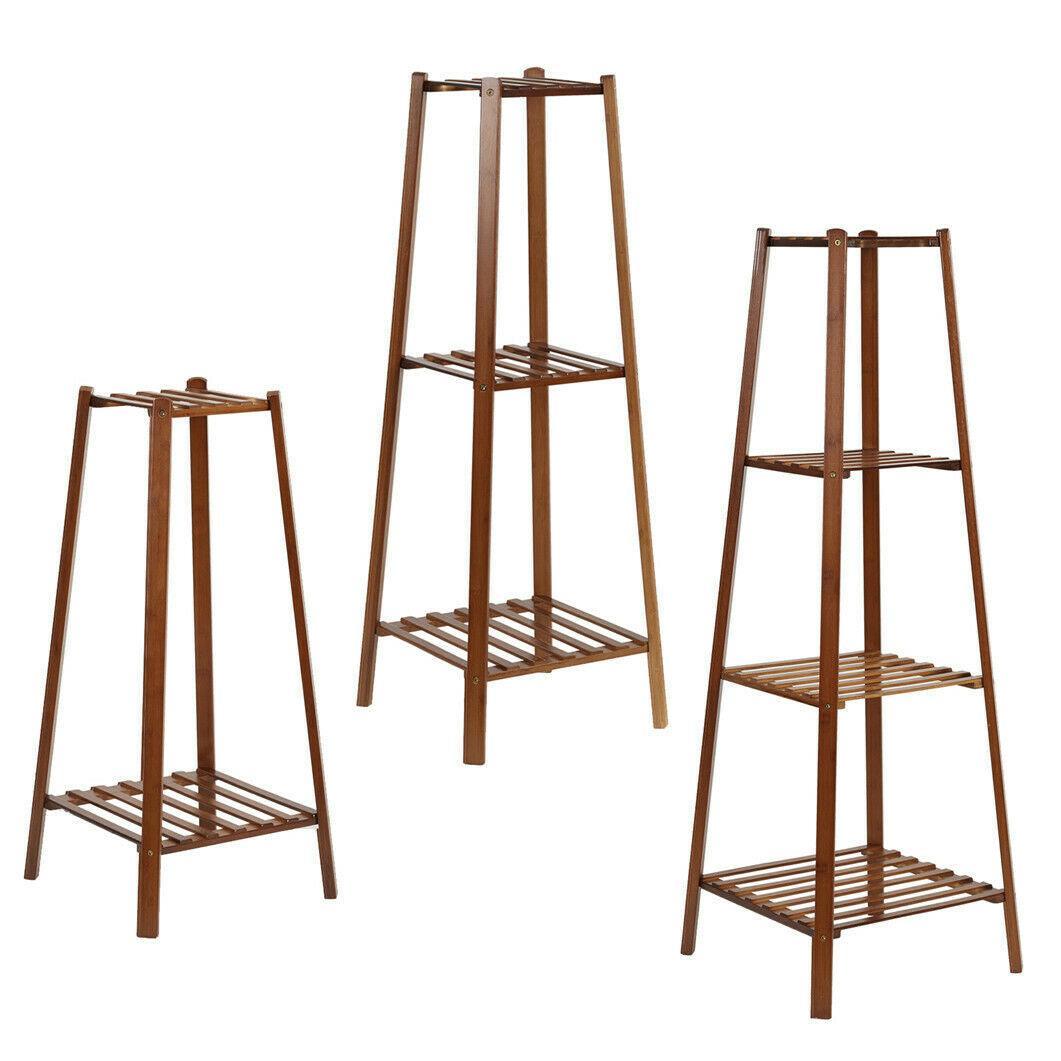 Elara Haus Bamboo Tiered Plant Stand for Stylish Vertical Display