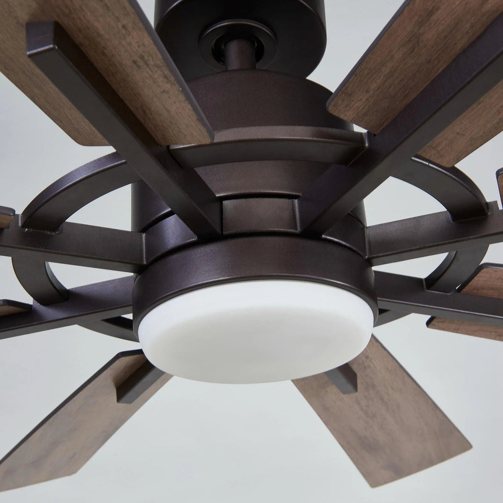 Farmhouse Ceiling Fan with 8 Wood Blades