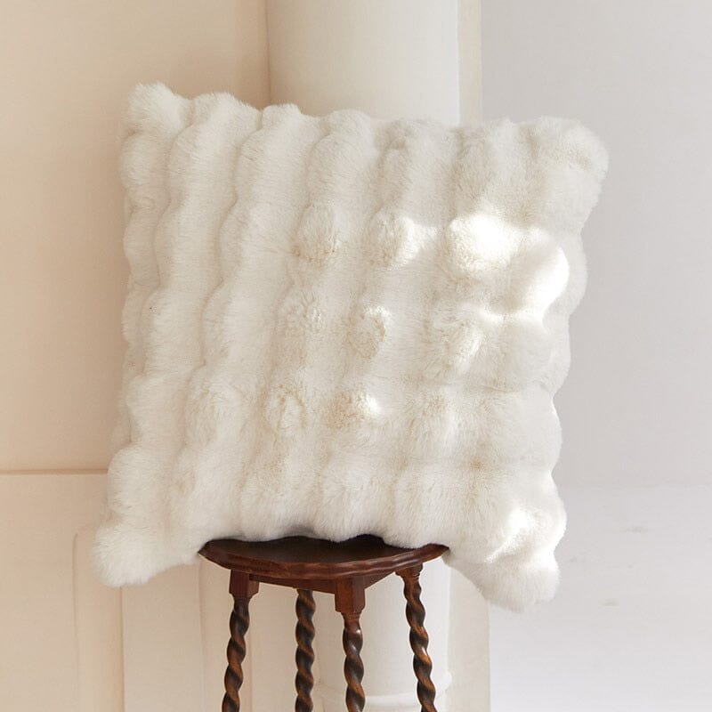 Faux Fur Cushion Cover with Plush Texture
