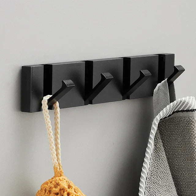 Foldable Wall Hooks Home Accessories with Gold Accent Design