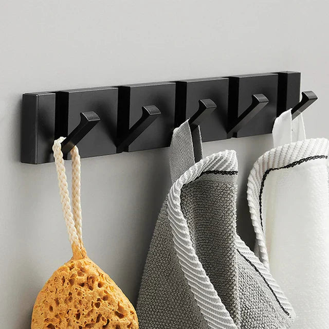 Foldable Wall Hooks Home Accessories with Gold Accent Design
