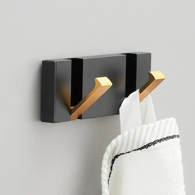 Foldable Wall Hooks Home Accessories with Gold Accent Design