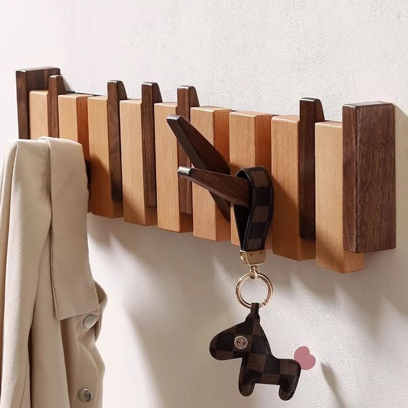 Foldable Wooden Coat Rack for Modern Space-Saving Storage