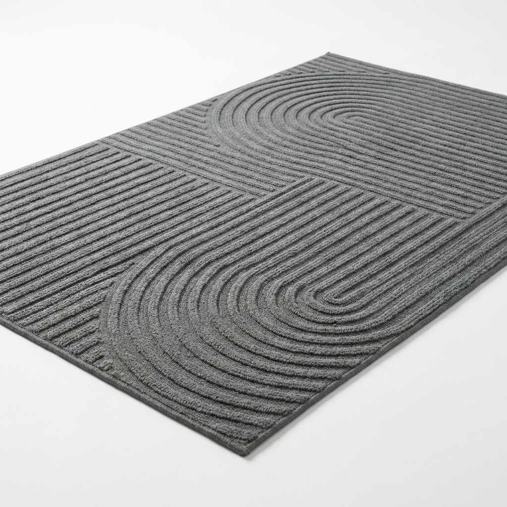 Geometric Non Slip Doormat with Absorbent Design