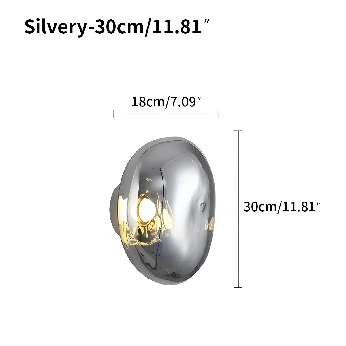 Gold Lava Wall Light with Sculptural Glow Design
