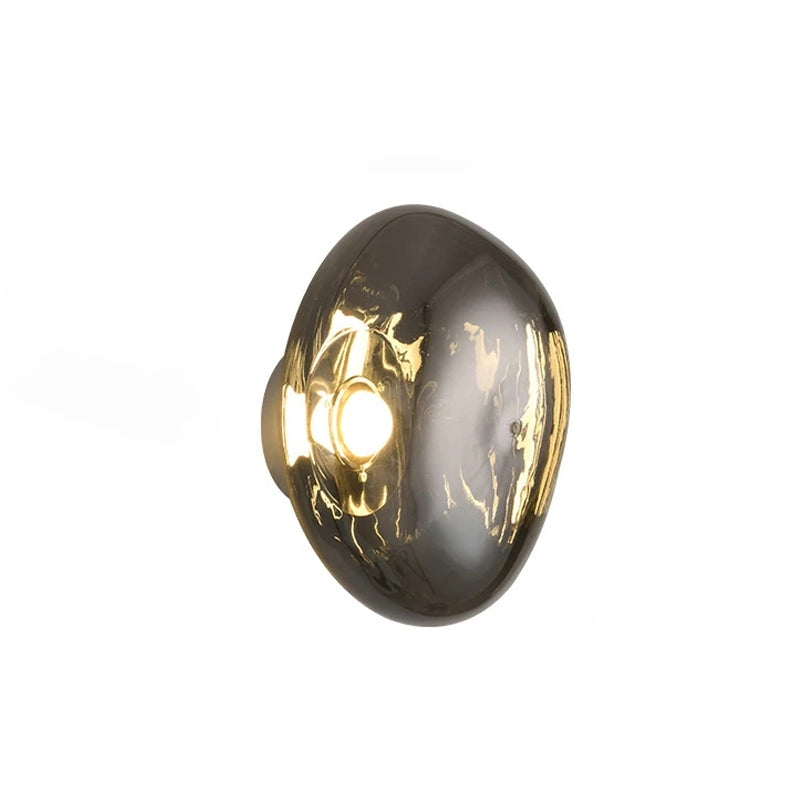 Gold Lava Wall Light with Sculptural Glow Design
