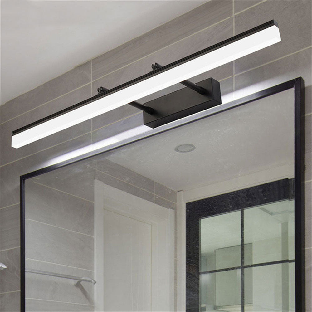 Gold Picture vanity Mirror With Lights With LED Bar Design