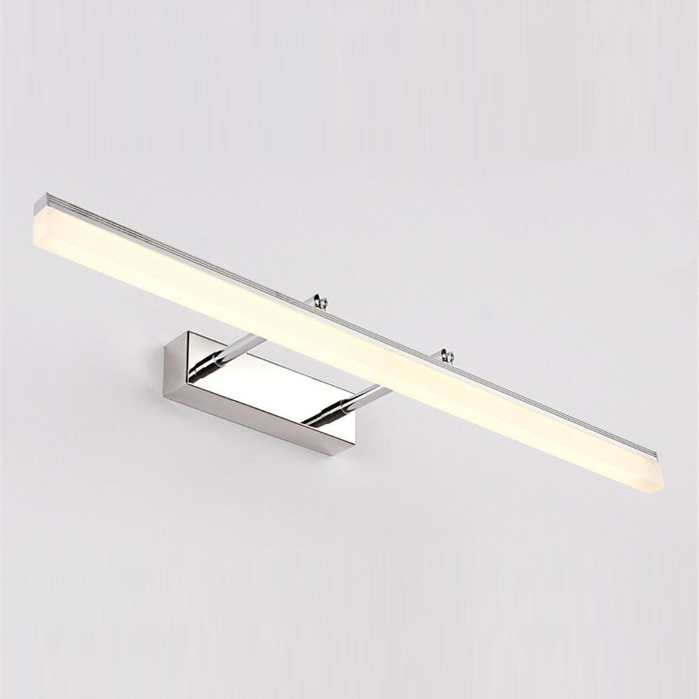 Gold Picture vanity Mirror With Lights With LED Bar Design