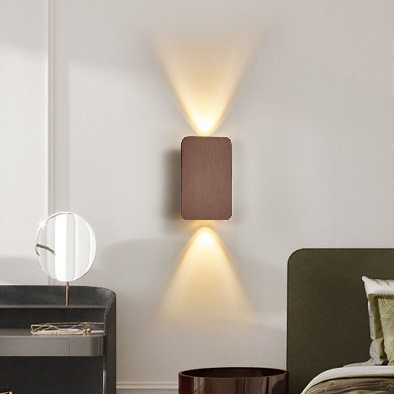 Gold Wall Sconce with Up Down LED Light