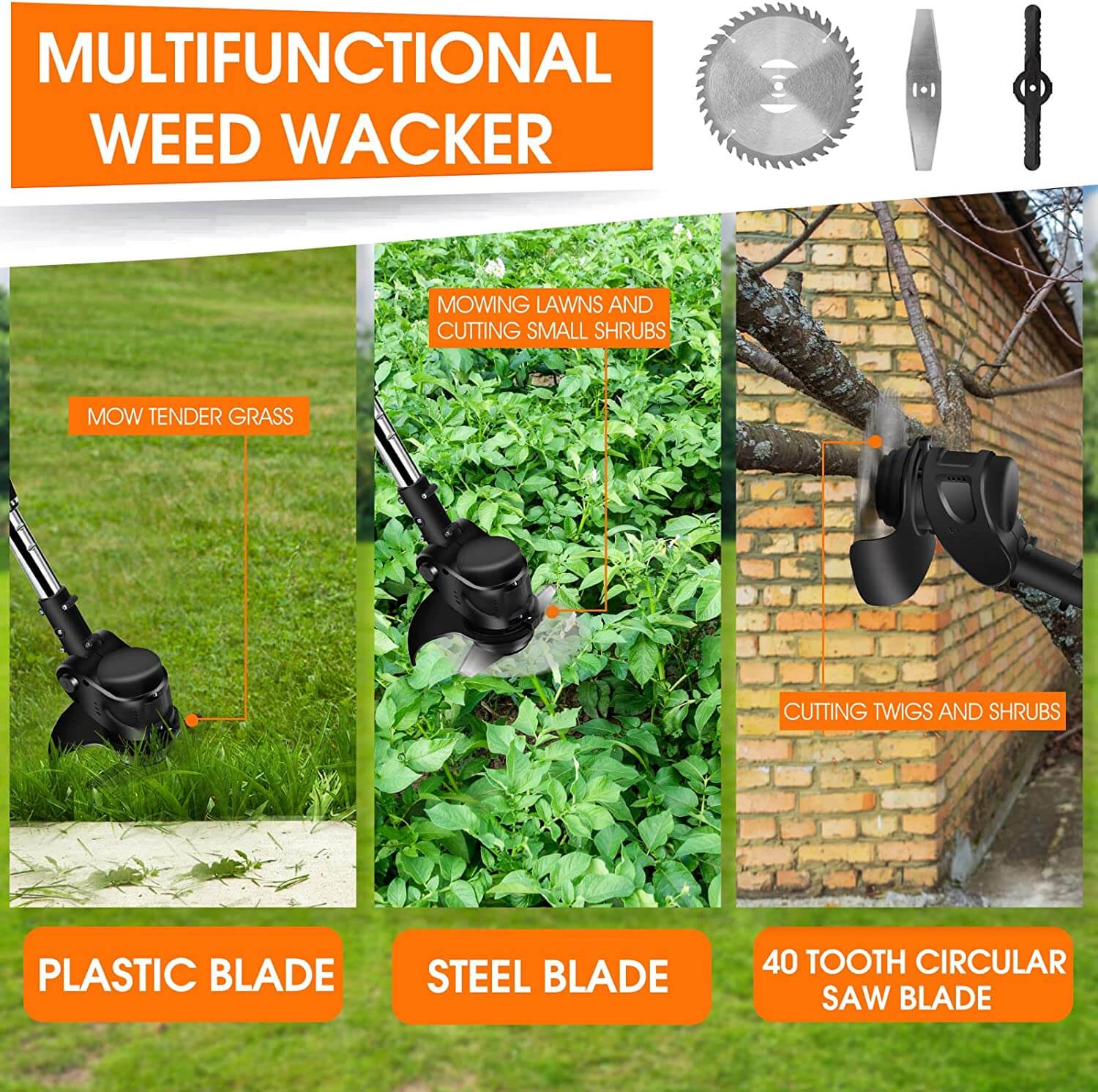 Grass Trimmer Replacement Blades for Versatile and Efficient Cutting