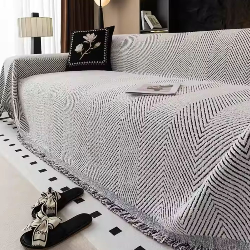 Herringbone Luxe Sofa Cover