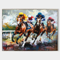 Horse Racing Wall Art with Dynamic Motion Style