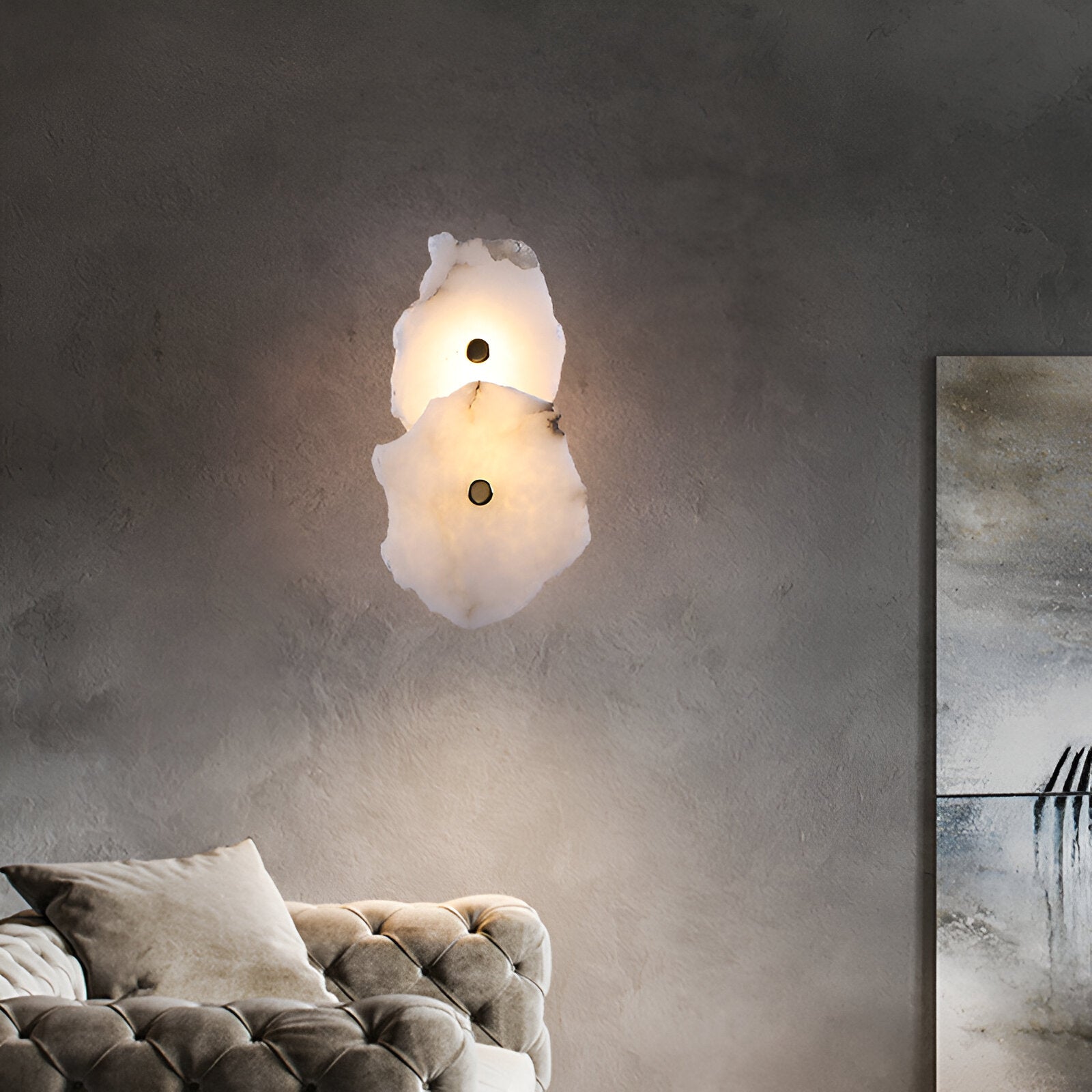 Irregular Marble Wall Light with Modern Design