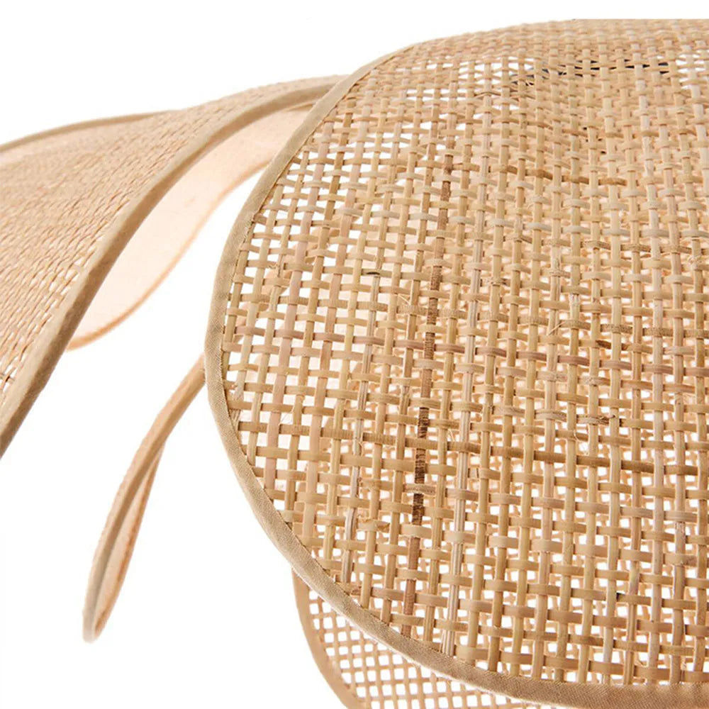 Japandi Rattan Flower Pendant Light with Wabi-Sabi Design