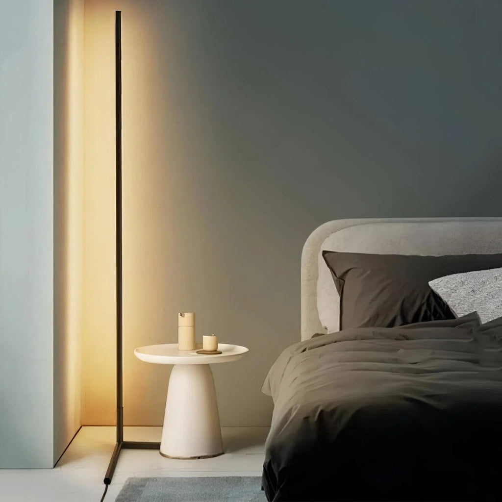 LED Corner Floor Lamp with Ambient Light Strip