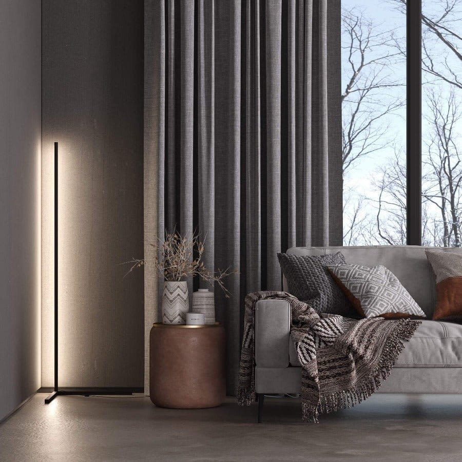 LED Corner Floor Lamp with Ambient Light Strip