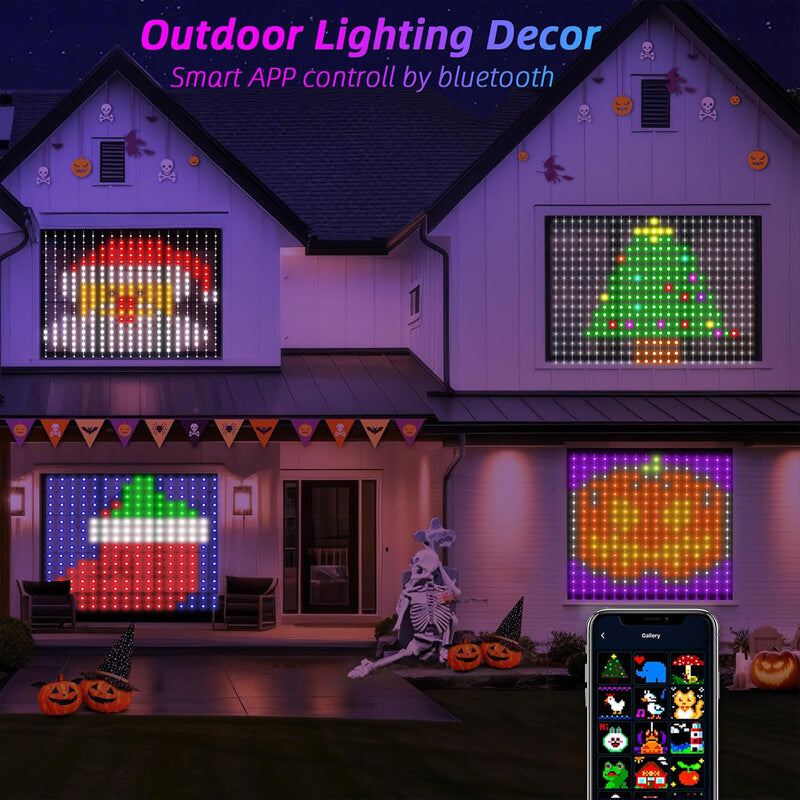 LED Curtain Lights for Customizable Smart Displays and Ambience