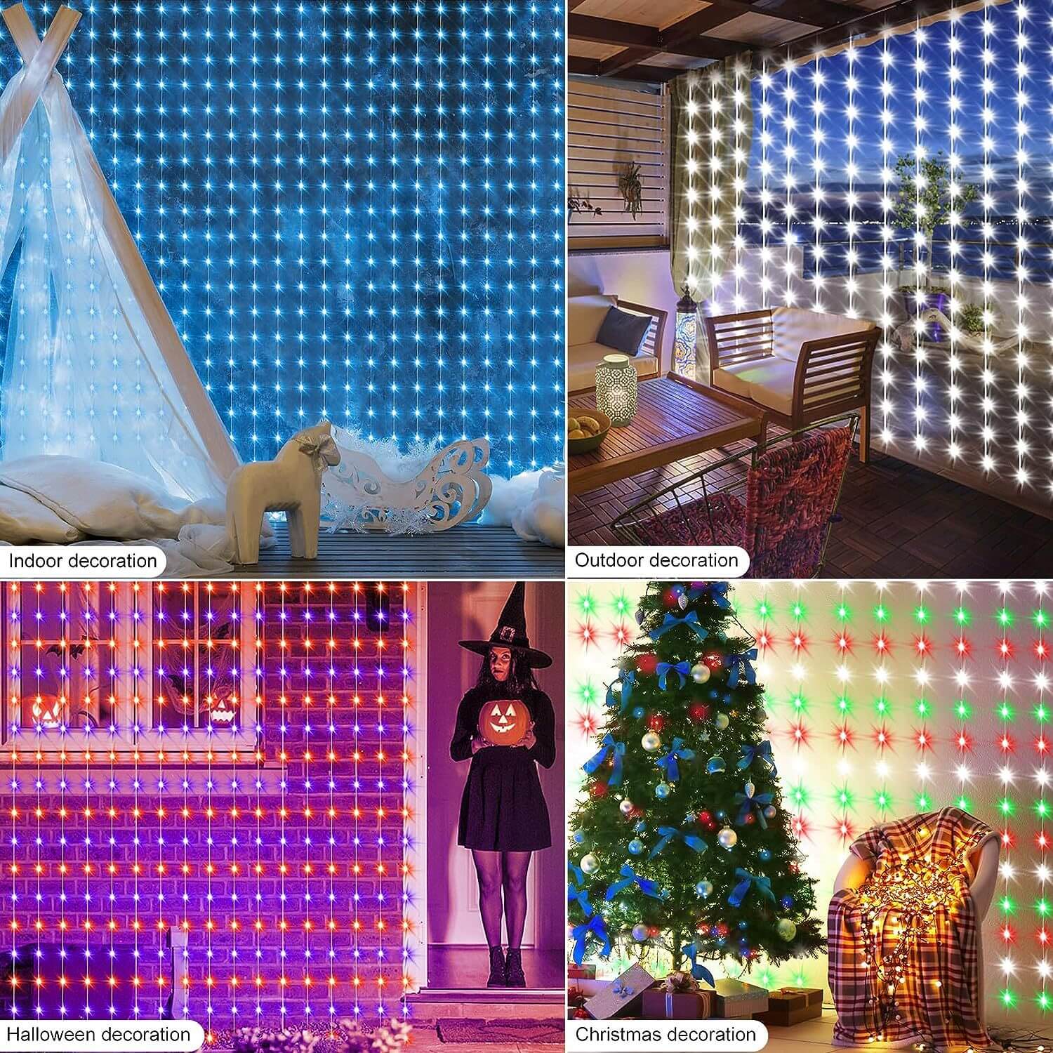 LED Curtain Lights for Customizable Smart Displays and Ambience