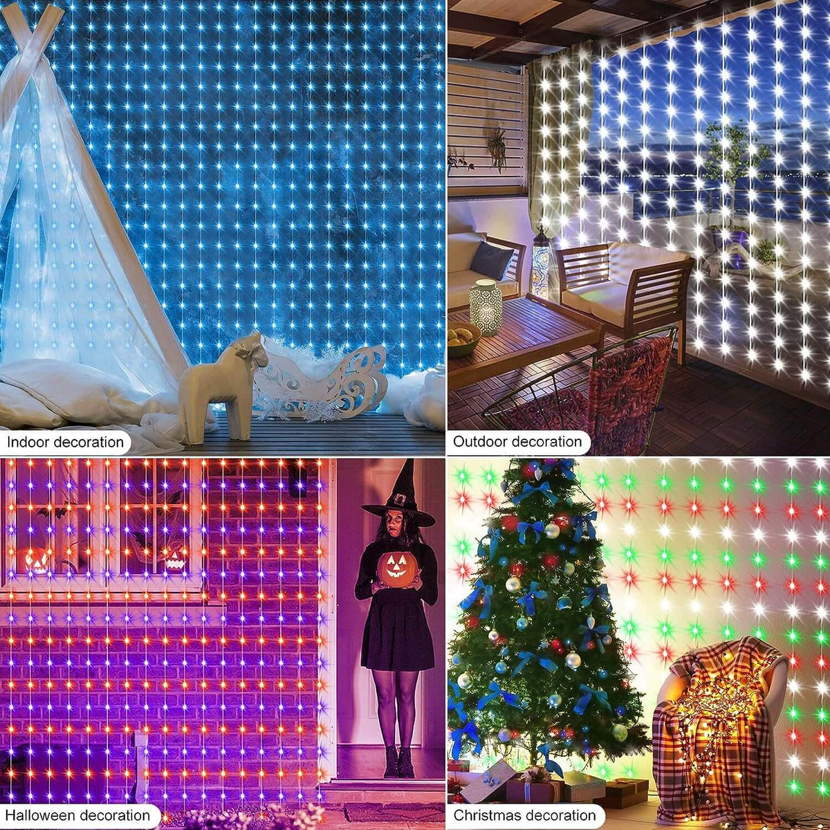 LED Curtain Lights for Customizable Smart Displays and Ambience