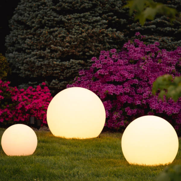 LED Globe Light with Rechargeable Color Glow