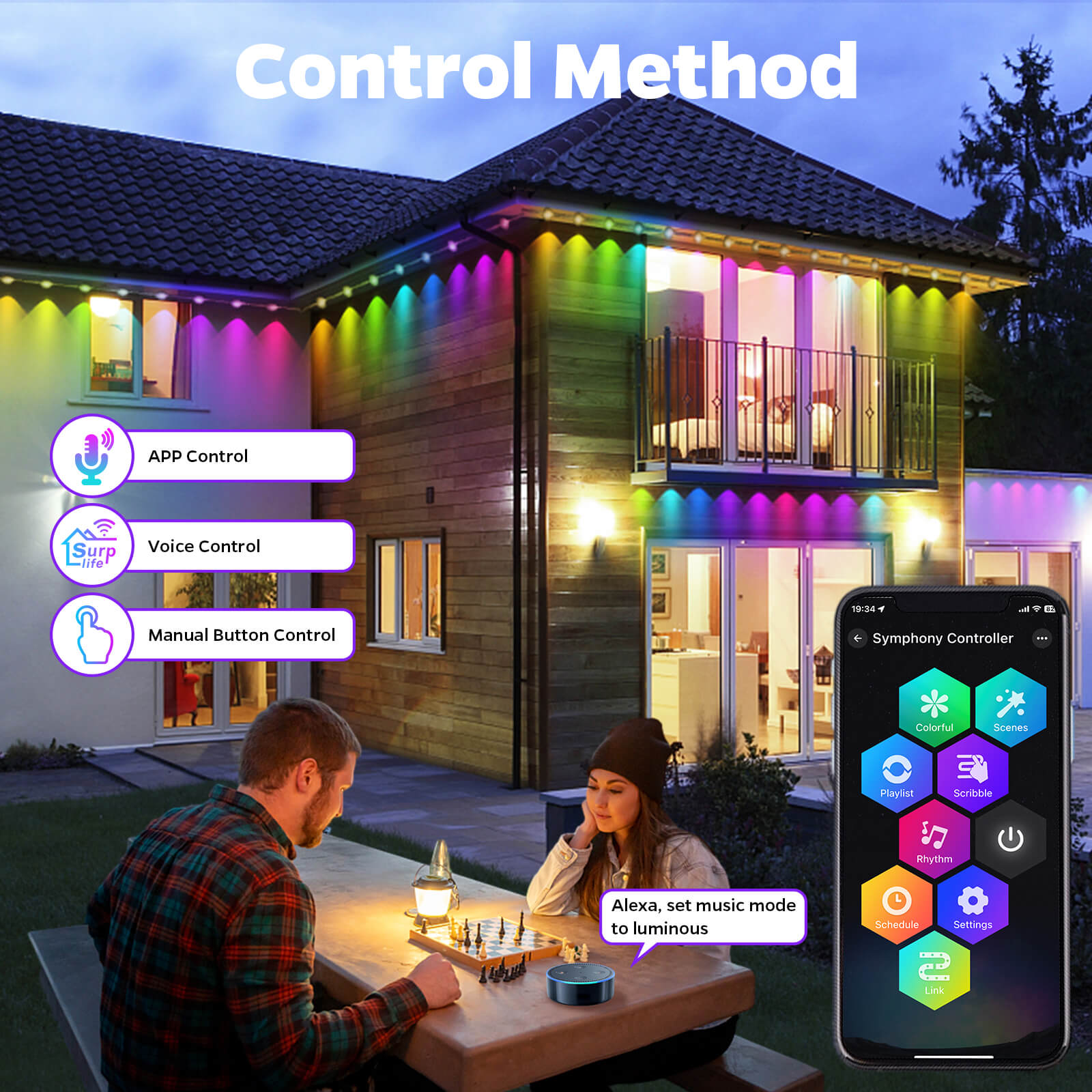 LED String Lights for Bright Outdoor Decoration and Ambience