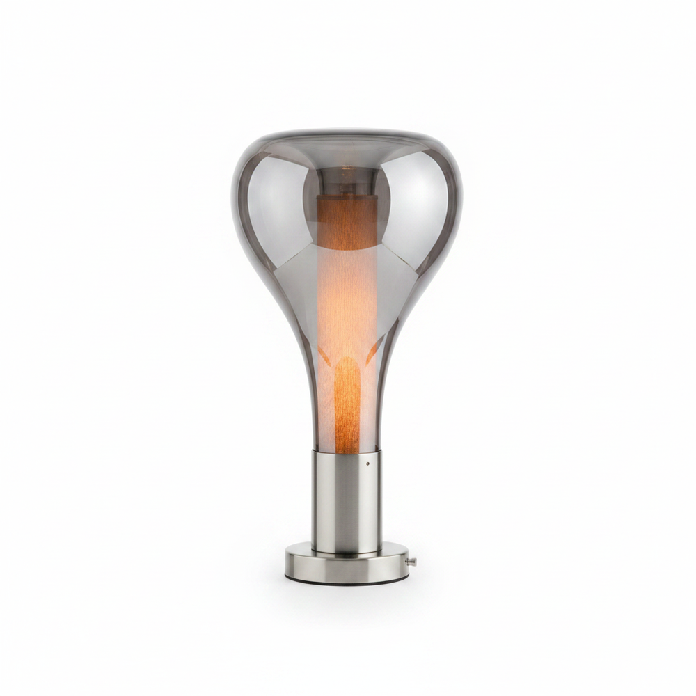 Flowing Lamp Lava Flow Table Lamp with Sculptural Glass Design