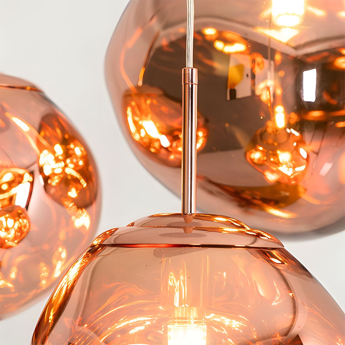 Lava Glass Pendant Light with Sculptural Design