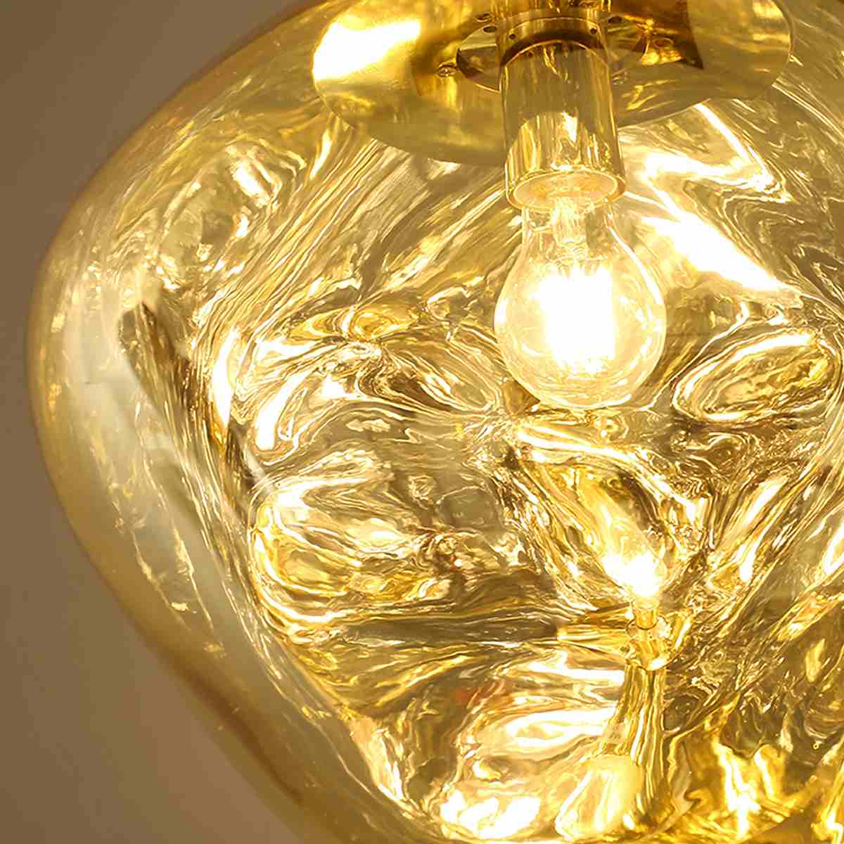 Lava Glass Pendant Light with Sculptural Design